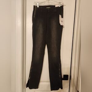 NWT Urban Outfitters BDG Dark Gray Stretch Denim Zipper Accents Size 27